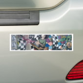Abstracte graffiti-kunst bumpersticker (Op auto)