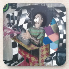 Abstracte graffiti-kunst drankjes onderzetter