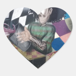 Abstracte graffiti-kunst hart sticker