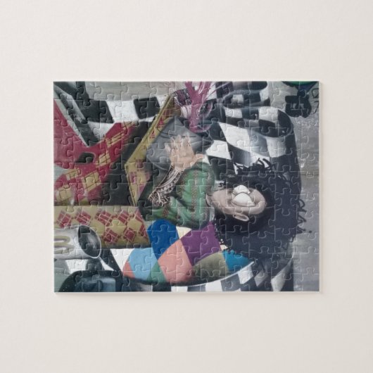 Abstracte graffiti-kunst legpuzzel (Horizontaal)