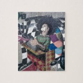Abstracte graffiti-kunst legpuzzel