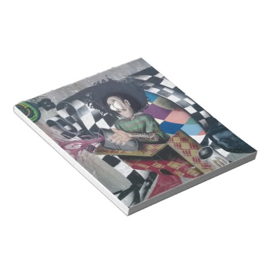 Abstracte graffiti-kunst notitieblok (Schuin)