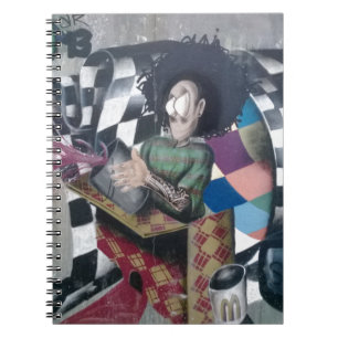 Abstracte graffiti-kunst notitieboek