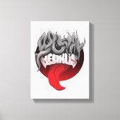 Abstracte graffiti-kunst op canvas met vette afdruk (Voorkant)