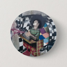 Abstracte graffiti-kunst ronde button 5,7 cm