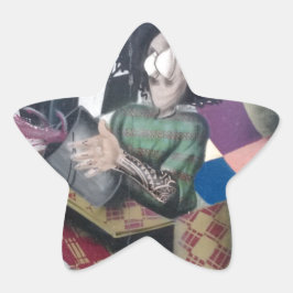 Abstracte graffiti-kunst ster sticker