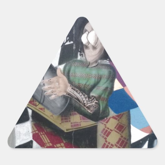 Abstracte graffiti-kunst sticker (Voorkant)