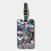 Abstracte Graffiti Kunstwerk Bagagelabel (Voorkant verticaal)