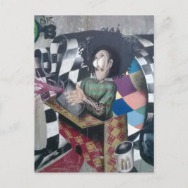 Abstracte Graffiti Kunstwerk Briefkaart