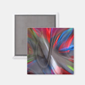 Abstracte graffiti magneet (Voorkant / Achterkant)