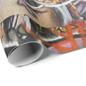 abstracte graffiti muurstekst cadeaupapier (Rol Hoek)