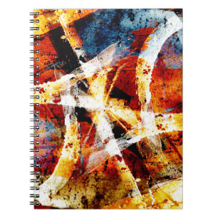 Abstracte graffiti notitieboek