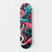 Abstracte graffiti persoonlijk skateboard (Voorkant)