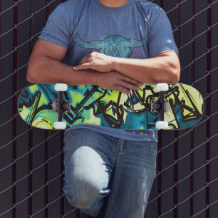 Abstracte graffiti persoonlijk skateboard