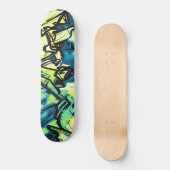 Abstracte graffiti persoonlijk skateboard (Voorkant)