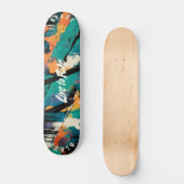 Abstracte Graffiti Pop Art - Live to Ride Motto Persoonlijk Skateboard (Voorkant)