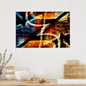 Abstracte graffiti poster (Keuken)