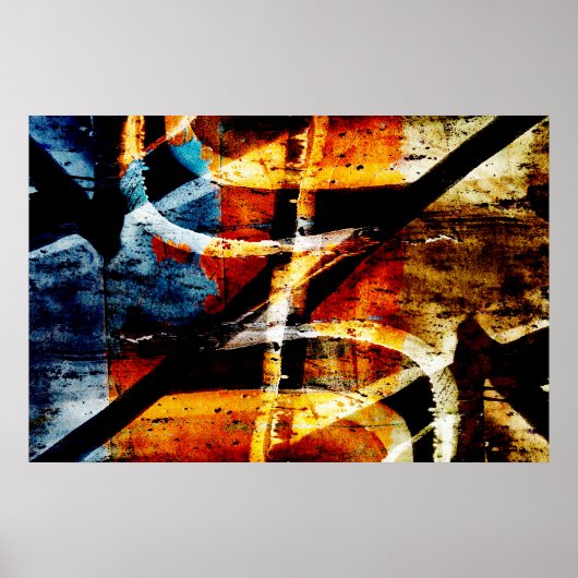 Abstracte graffiti poster (Voorkant)