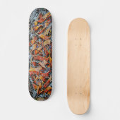 Abstracte graffiti-Schaats in steden Skateboard (Voorkant)