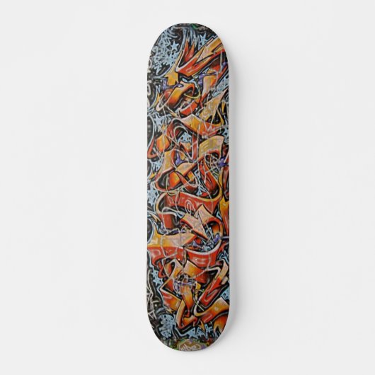 Abstracte graffiti-Schaats in steden Skateboard (Voorkant)