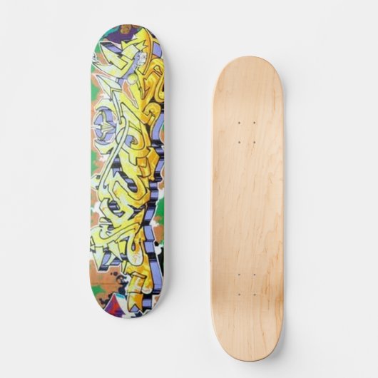 Abstracte Graffiti-skateboards in amuck Skateboard (Voorkant)