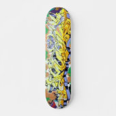 Abstracte Graffiti-skateboards in amuck Skateboard (Voorkant)