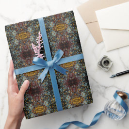 Abstracte Graffiti Spat schilderkunst op zwart Cadeaupapier