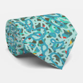 Abstracte Graffiti stijl schilderij Naadloos patro Stropdas (Opgerold)