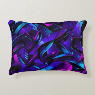 Abstracte Graffiti Street Swirl Accent Kussen