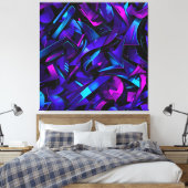 Abstracte Graffiti Street Swirl Canvas Afdruk (Insitu (Slaapkamer))