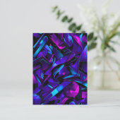 Abstracte Graffiti Street Swirl Feestdagenkaart (Staand voorkant)