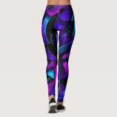 Abstracte Graffiti Street Swirl Leggings (Achterkant)