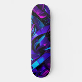 Abstracte Graffiti Street Swirl Persoonlijk Skateboard (Voorkant)