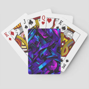 Abstracte Graffiti Street Swirl Pokerkaarten