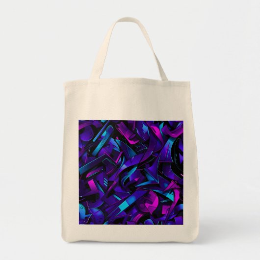 Abstracte Graffiti Street Swirl Tote Bag (Voorkant)