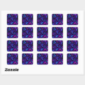 Abstracte Graffiti Street Swirl Vierkante Sticker (Vel)