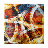 Abstracte graffiti tegeltje (Voorkant)