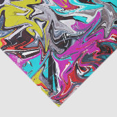 Abstracte graffiti tissuepapier (Detail)