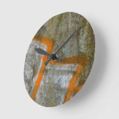 Abstracte graffiti-wandklok ronde klok (Hoek)