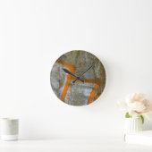 Abstracte graffiti-wandklok ronde klok (Huis)