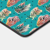 Abstracte grafische cactus Succulent Patroon Bureaumat (Hoek)