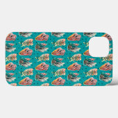 Abstracte grafische cactus Succulent Patroon Case-Mate iPhone Case (Achterkant (horizontaal))