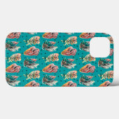 Abstracte grafische cactus Succulent Patroon Case-Mate iPhone Case (Achterkant (horizontaal))
