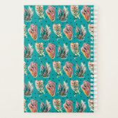 Abstracte grafische cactus Succulent Patroon Planner (Achterkant)