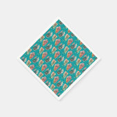 Abstracte grafische cactus Succulent Patroon Servetten (Hoek)