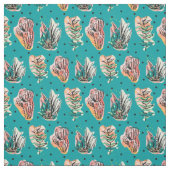 Abstracte grafische cactus Succulent Patroon Stof (Swatch)