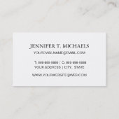 Abstracte grafische cactus Succulent Patroon Visitekaartje (Achterkant)