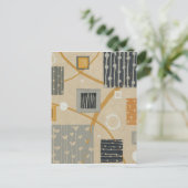 Abstracte grafische tegels briefkaart (Staand voorkant)