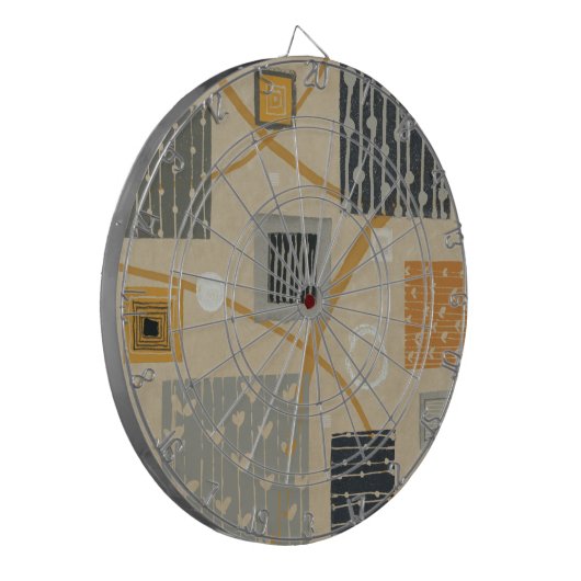 Abstracte grafische tegels dartbord (Voorkant Links)