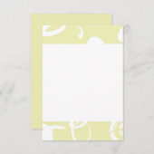 Abstracte grafische tekens Flat Note Card Notitiekaartje (Voorkant / Achterkant)